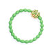 By Eloise London Gold Diamanté Clover Leaf Apple Green