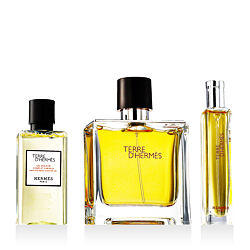 Hermès Terre D'Hermès Parfum 75 ml + Parfum 15 ml + SG body and hair 40 ml M