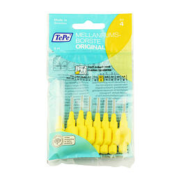 TePe Original Interdental Brushes 4 Yellow (0,7 mm) 8 pcs