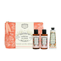 Panier des Sens Rose Géranium Hand Cream 30 ml + SG 70 ml + BL 70 ml + Cosmetic bag (woman)
