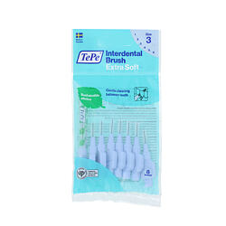 TePe Extra Soft Interdental Brushes 3 Blue (0,6 mm) 8 pcs