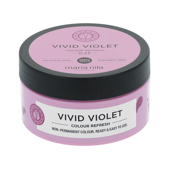 Maria Nila Colour Refresh Hair Mask with Colored Pigments Vivid Violet 100 ml
