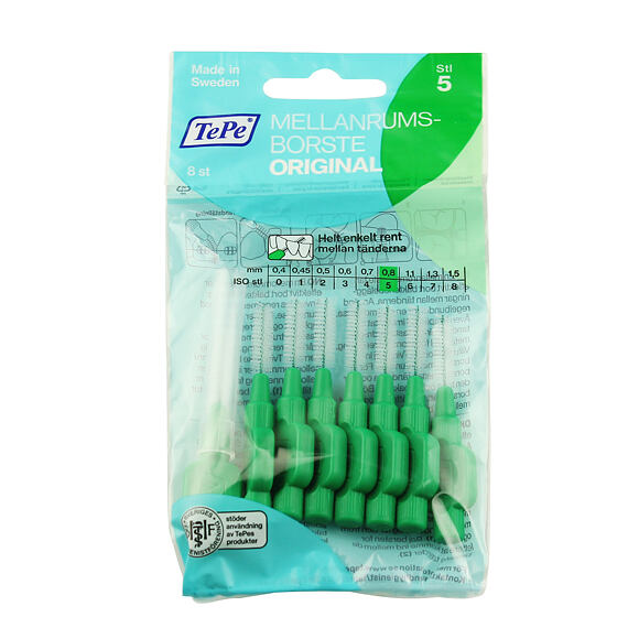 TePe Original Interdental Brushes 5 Green (0,8 mm) 8 pcs