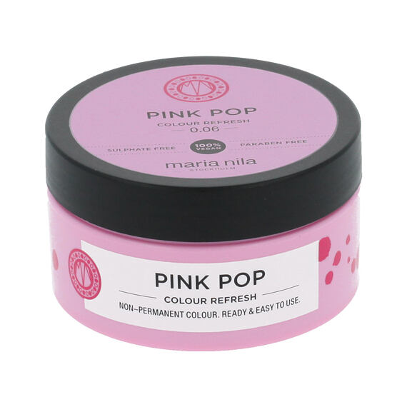 Maria Nila Colour Refresh Hair Mask with Colored Pigments Pink Pop 100 ml