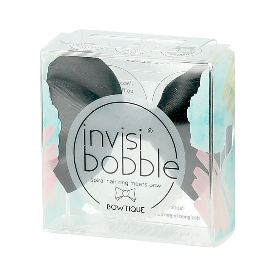 Invisibobble Bowtique Spiral Hair Ring Meets Bow (True Black) 1 pc