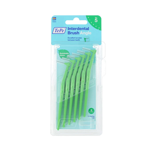 TePe Angle Interdental Brushes 5 Green (0,8 mm) 6 pcs