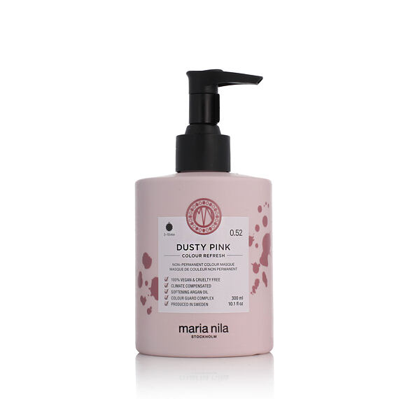 Maria Nila Colour Refresh Hair Mask with Colored Pigments Dusty Pink 300 ml