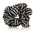 MURU satin scrunchie hair band - checkered pattern