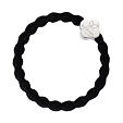 By Eloise London Metallic Silver Quatrefoil - Black