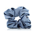 MURU satin scrunchie hair band - blue-gray matte